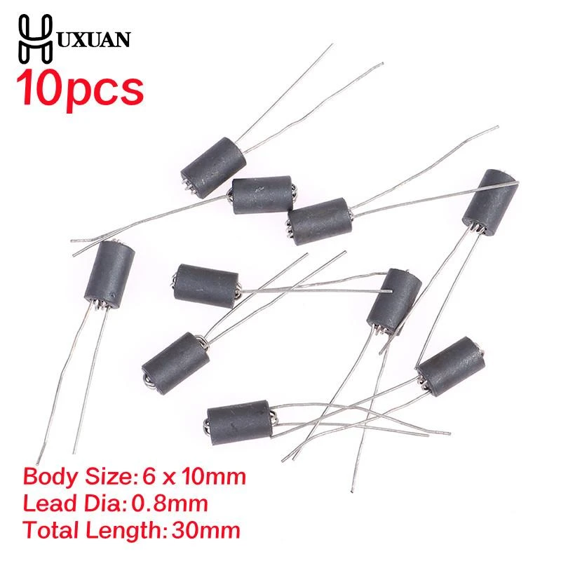 Ferrite Beads Inductors Lead Inductor Axial Lead 10pcs 6 10mm