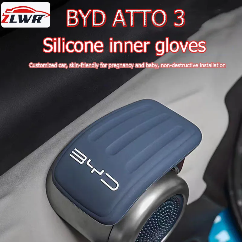 Zlwr Byd Atto 3 Maniglia Della Porta Interna Dell'Auto Copertura Protettiva In Silicone Antiscivolo, Byd Yuan Plus Speciale Modificato Per Interni Aut