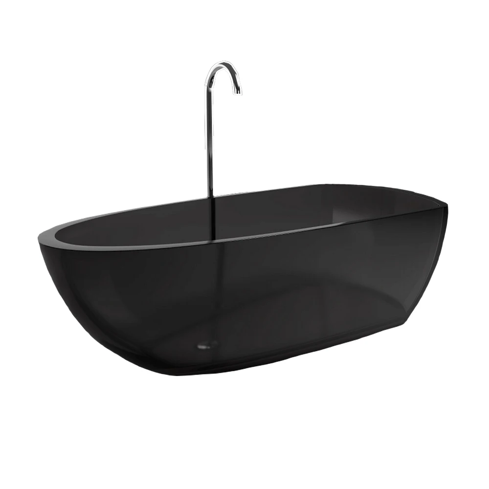 

1800x800x500mm New Design Resin Acrylic Bathtub Colored Freestanding Rectangular Bathroom Tub RS6592-1