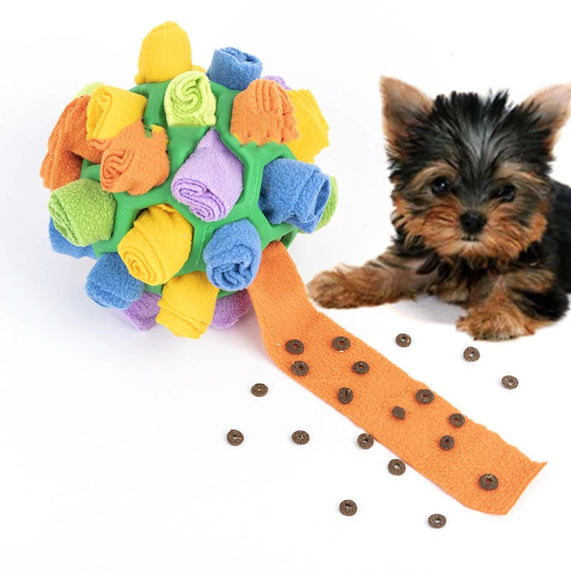 Interactive Dog Puzzle Toys Dog Sniffing Ball Slow Feeder Training  Educational Toy Encourage Natural Foraging Portable Dog Toys