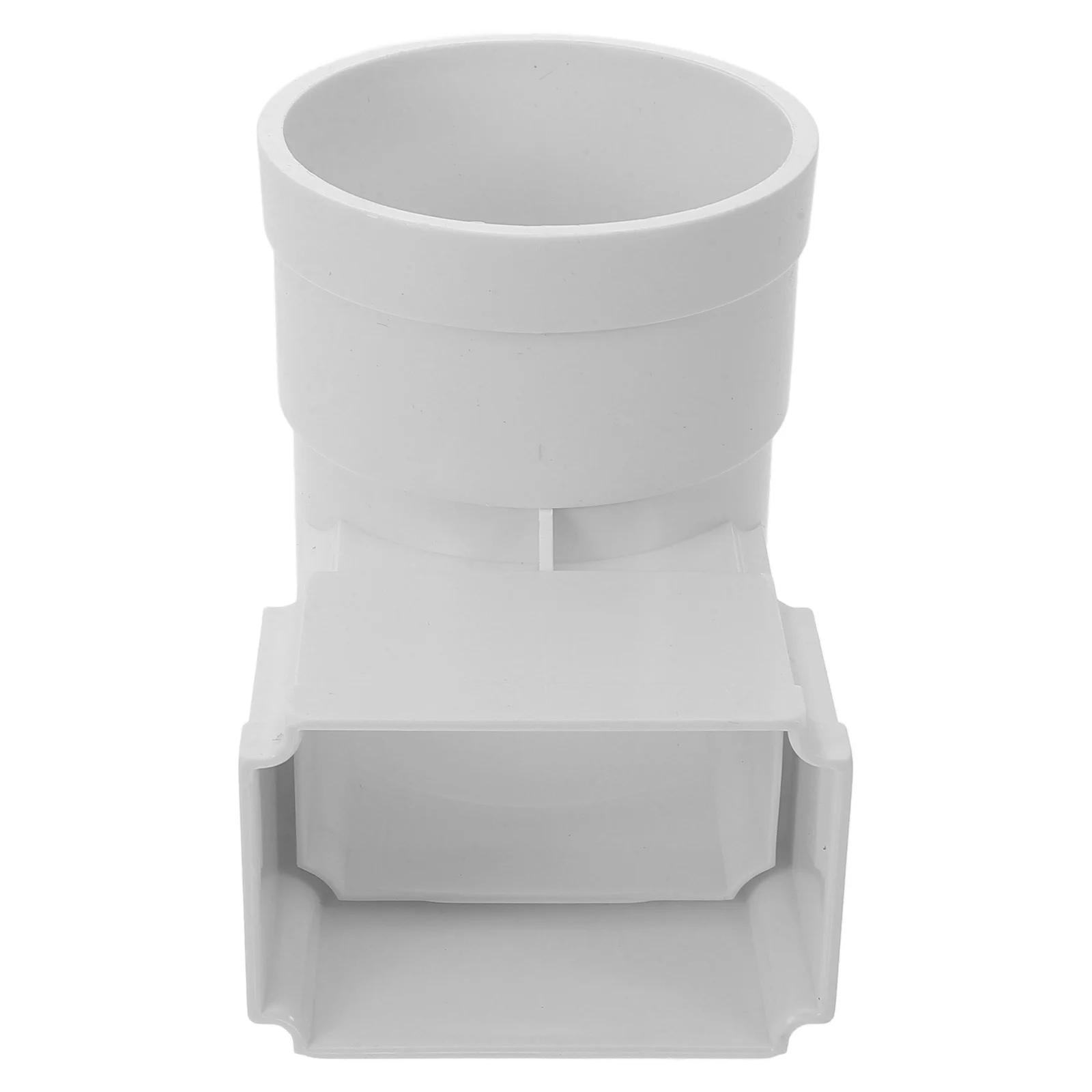 Drain Pipe Gutter Connector for Drainage Fitting Barrels Collect Rainwater from Flat Tube Downspout Diverter Guard Plastic