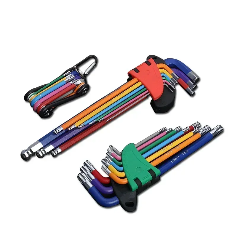 

Hexagonal Screw Wrench Set 9PCS Long Arm Hexagonal Wrench Set 1.5mm To 10mm Hand Tool Hexagonal Wrench Set