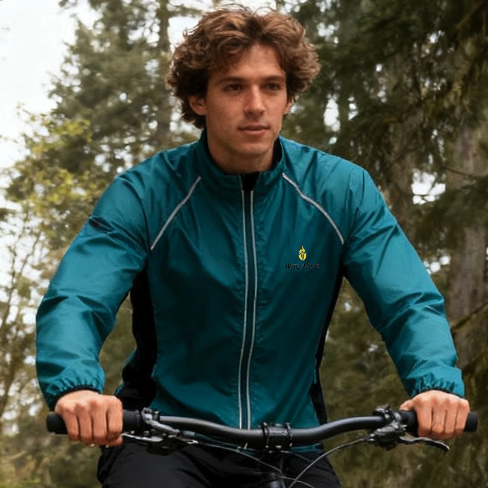 WOSAWE Cycling Windbreaker Windproof Water-repellent Breathable UV Protection Outdoor Sport Hiking Running