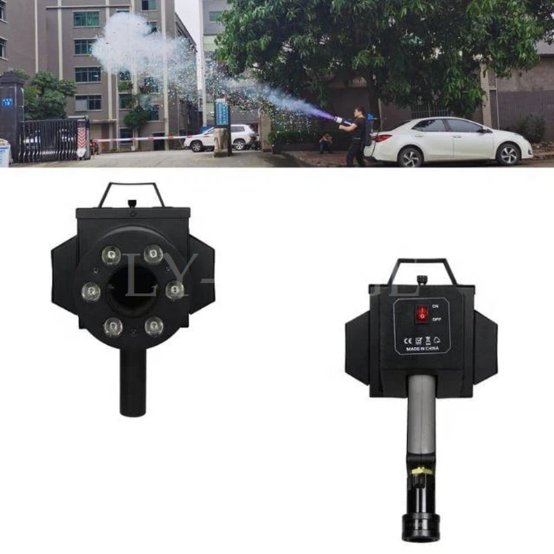 

Stage Wedding Party Led Dj Effects Co2 Confetti Gun Cannon Handheld Machine With Color Rgb Lights