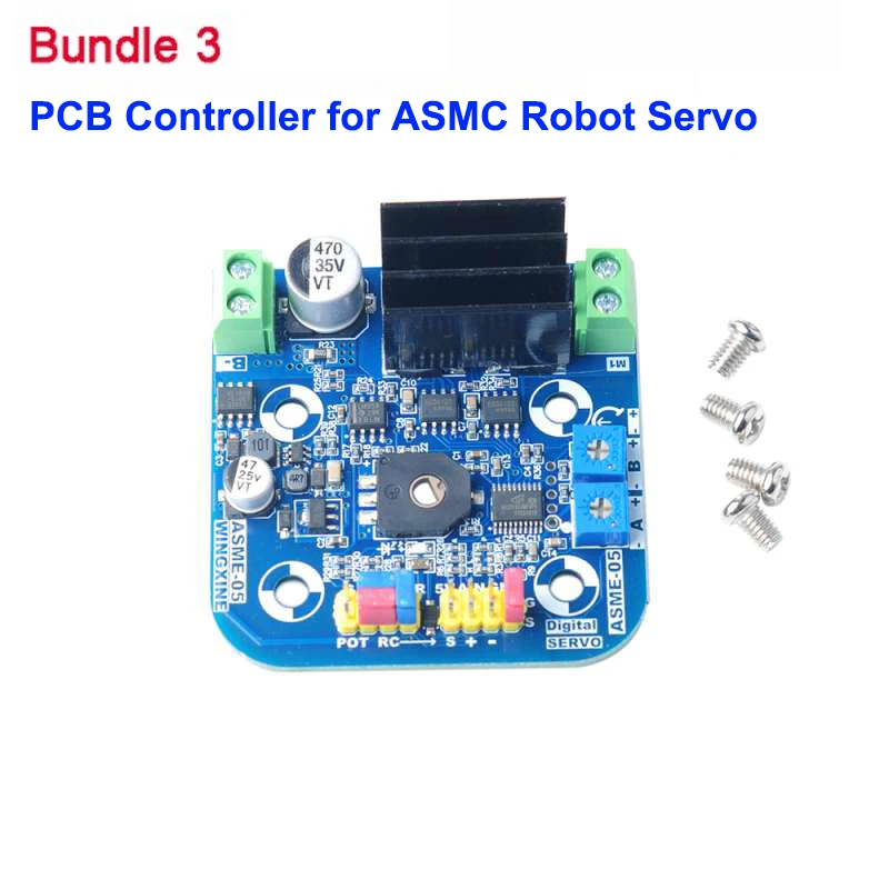 Robot Servo ASMC-05B/ASMC-05A High Power Torque 12V~24V 180kg.cm /110kg.cm Large Robotic Manipulator PCB Controller Arm Plate