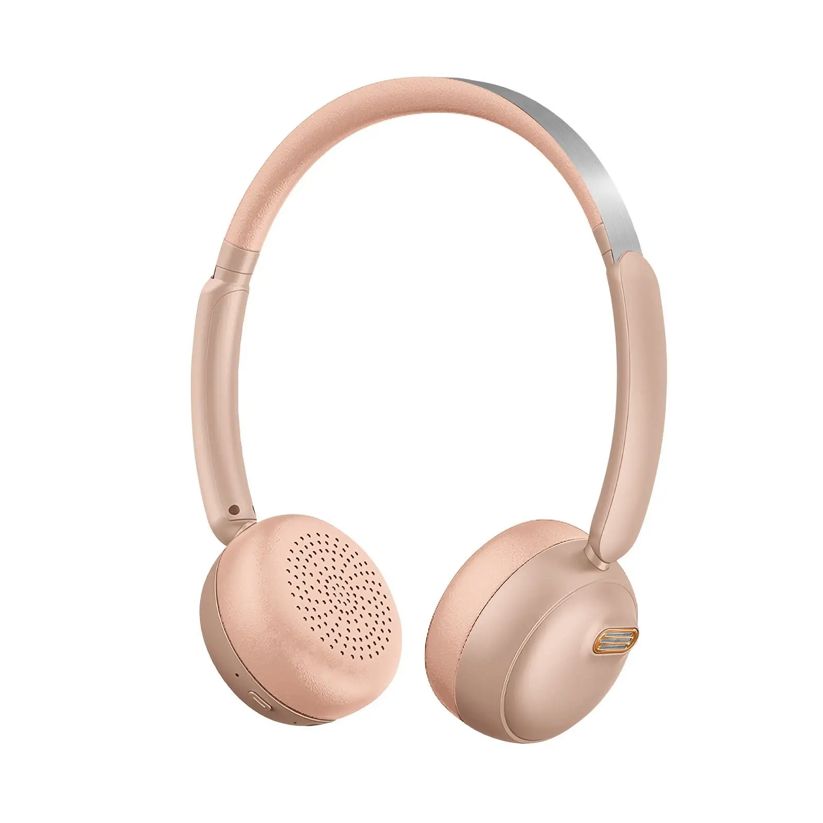 ZECAA سماعة رأس معدنية قابلة للطي ANC بلوتوث لاسلك...