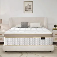 King Mattress  Strengthen Firm 12 Inch King Size Mattress in A Box  Hybrid Mattress King Size with High Density Memory Foam 1
