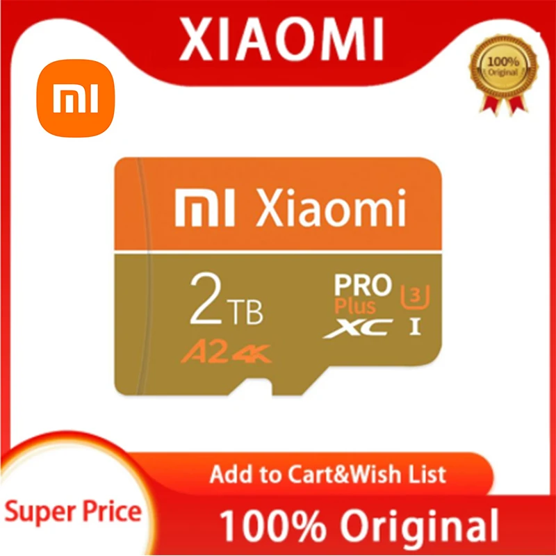 

Xiaomi TF Card 1TB 2TB Original Pro Plus Memory Card Camera 128GB High Speed Flash 512GB 256GB 64GB 32GB For Phone/Games