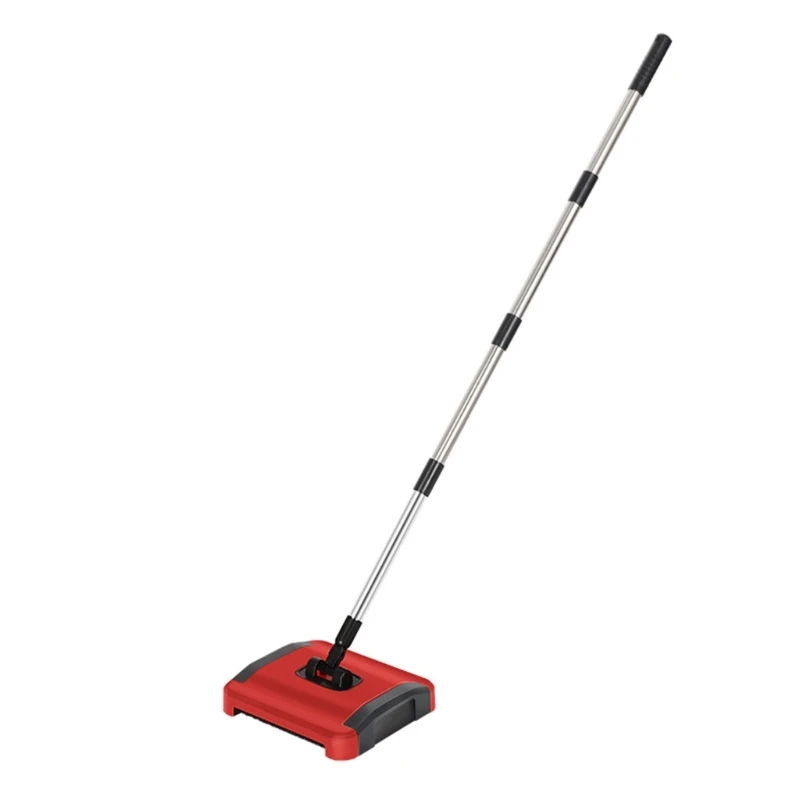 

Broom Rotatory Brush Sweeping Machine Floor Sweeper Built-in Trash Can