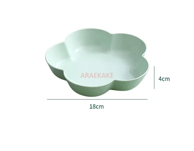 Flower shaped fruit plate, home living room snack plate, candy front desk snack placement plate