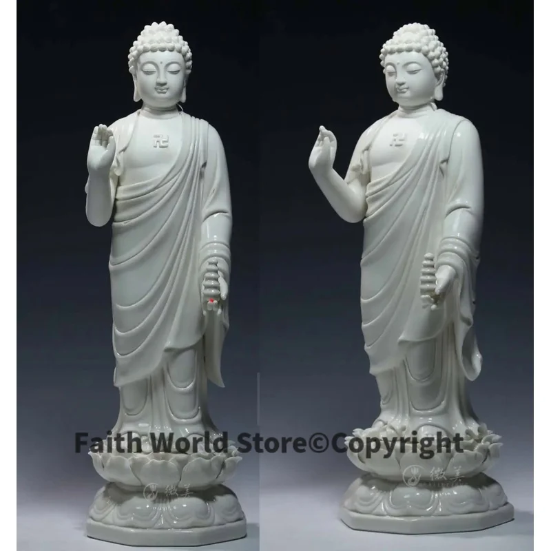 

Оптовая продажа, фигурка Будды 37 см, эффективная домашняя семейная фотобуддистская керамическая статуя Будды Яо Ши, фармацевтика