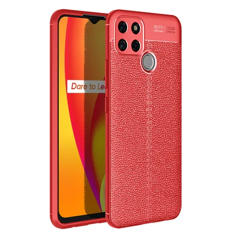 Cover OPPO Realme C25 Case For Realme C25 Capas Phone Bumper Shockproof Back Soft Leather For Fundas Realme C25 C 25 Cover
