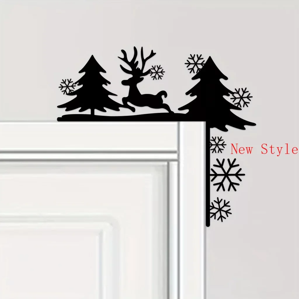 

Creative Silhouette Home Decorative Wall Stickers Door Corner Decoration Door Frame Corner Decor Iron Art Wall Decoration Home