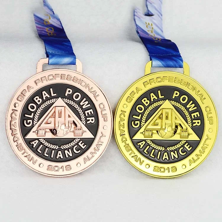 Gold Medal Cheap Custom Red Copper Metal Medal Hot Sales 3d Sports