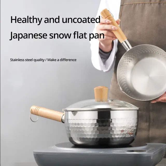 Japanese Style Saucepan With Covers Non Stick Frying Pan Lids