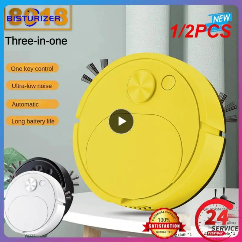 Robot aspirador para limpeza doméstica, robô aspirador com sucção vibratória, controle robótico inteligente, eletrodomésticos, 1 ou 2 peças