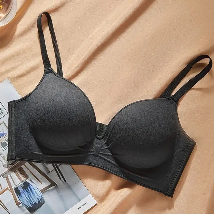 10cm Extreme Push Up Bra for AA/A Cup Lift Gather Wireless Bra, Anti-Sagging Side Smoothing Seamless T-Shirt Bra for Small Bust