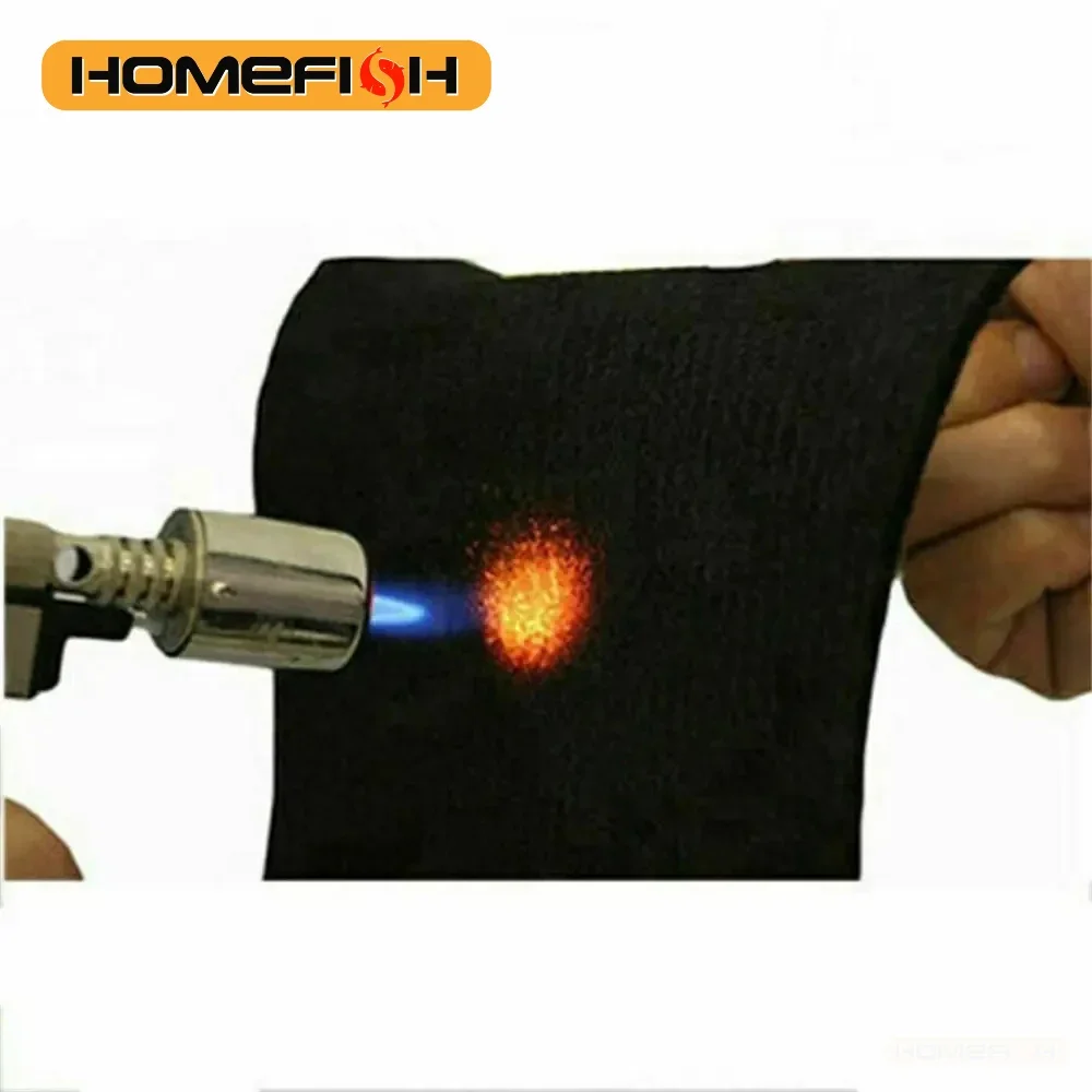 Fireproof Pad Black Welding Protective Blanket Insulation Pad High-Temperature Working  Fireproof Durable Camp