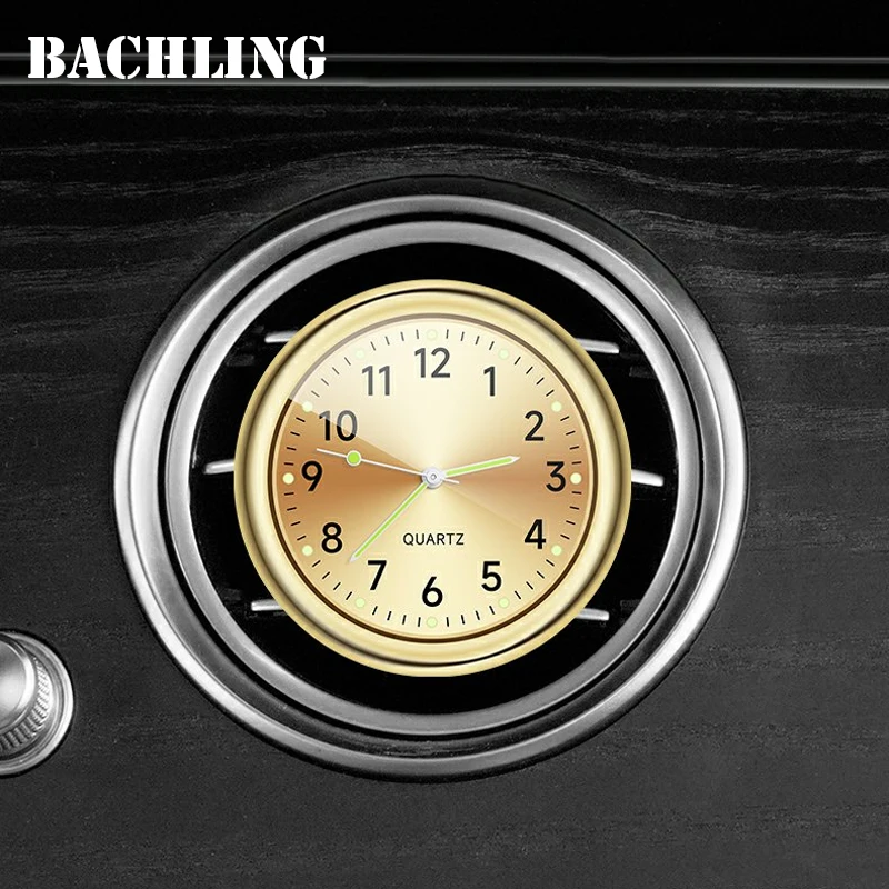 Air Outlet Dashboard Clock Stick-On Electronic Noctilucent Accessories For Car Auto 40MM