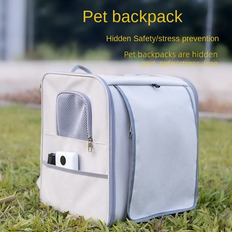 

New Cat Bag Bag Pet Backpack Foldable Outdoor Portable Backpack Breathable Large Capacity Portable Dog Bagg