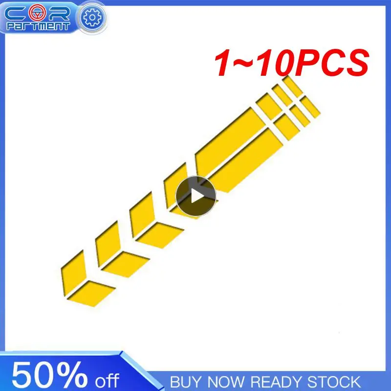 

1 ~ 10 шт. красочные наклейки со стрелками, наклейки для мотоцикла, брызговик, паста, водонепроницаемые жиростойкие светоотражающие наклейки, Декор