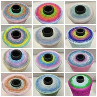500g Gradient Cake Cotton Thread 4 Strands Mercerized Cotton 100% Cotton Thread Hand-woven DIY Sweater Scarf Glove Material 1