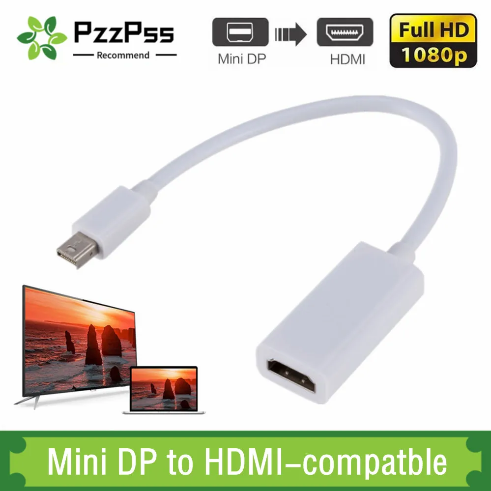 Adattatore Mini Thunderbolt A Hdmi Compatibile 1080P Mini Display Port Convertitore Da Dp A Hdmi-Compatibile Per Apple Mac Macbook Pro Air