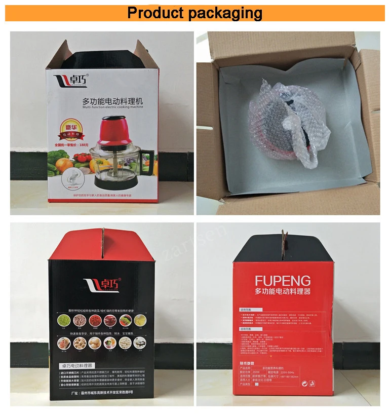 Description Picture 3 of item3L Powerful Meat Grinder Spice Garlic Vegetable Chopper Electric Automatic Mincing Machine Household Grinder Food Processor