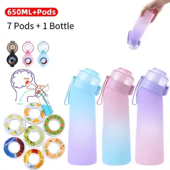 650ML 풍미 물병, 향기 업 물컵, 공기 풍미 스포츠 음료 물병, 야외 물에 적합한 포드 및 병
