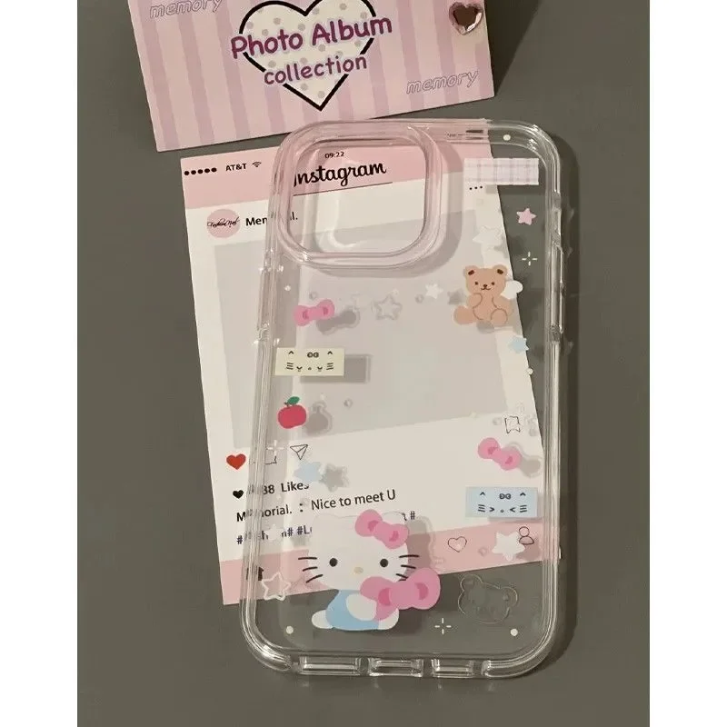 Cute Cartoon Kitty Clear Phone Case