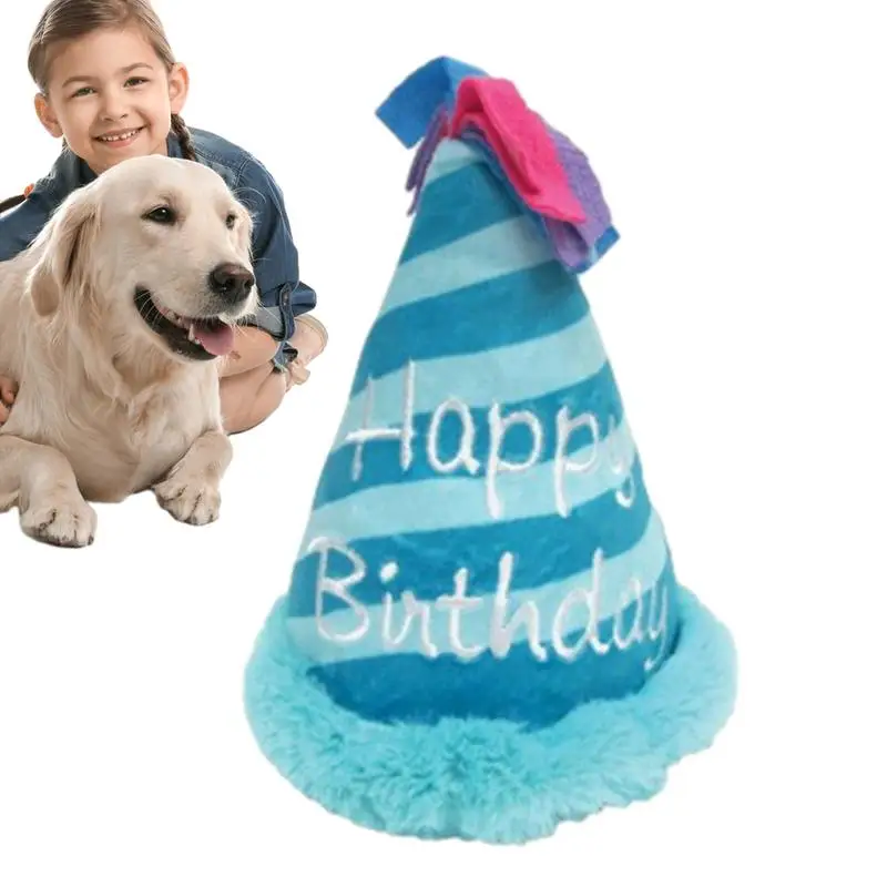 Farcito Torta Di Compleanno Cane Giocattolo Carino Cappello Torta Peluche Regali Di Compleanno Per Cani Cane Compleanno Giocattolo Peluche Cane Giocat