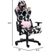 Ergonomics Gaming Chairs with Massage Lumbar Support and Headrest, Computer Chair with Armrest, 360°Swivel Seat. Gaming Chairs 3