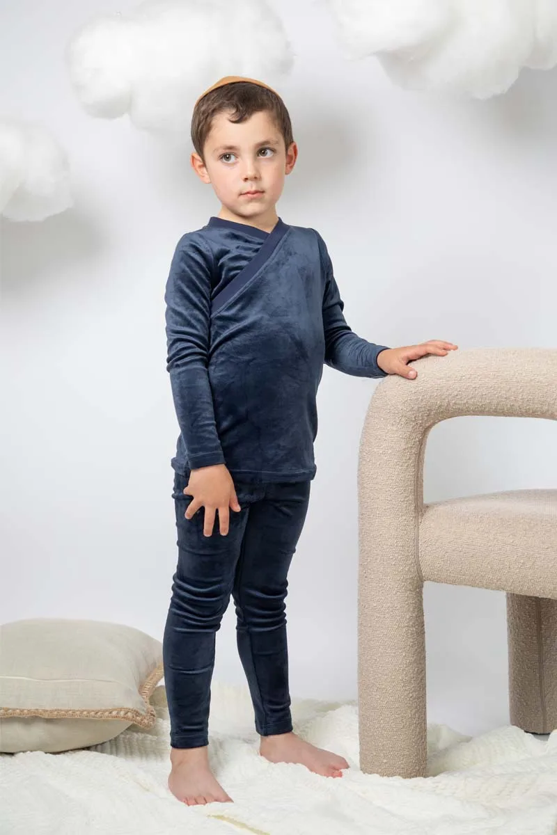 AS  baby girl velour set kids pjs with stretchy