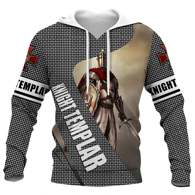 thumbnail image 1 of Sudadera con capucha y estampado 3D para hombre, suéteres casuales de otoño, sudadera con cuello redondo de gran tamaño, sudaderas con capucha góticas de manga larga, ropa para hombre, 1 of 4
