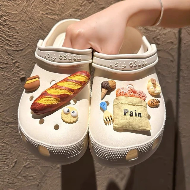 Potato Bread Series Croc Charms Pack Ins Popular Accessories Hot Adornment  for Clogs Sandals Kids Boys Girls Gifts Decoration - AliExpress