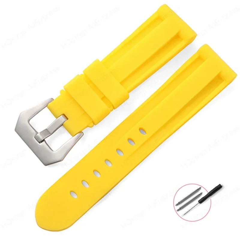 Men's Sport Silicone Rubber Watch Band – Universal Replacement Wristband Bracelet