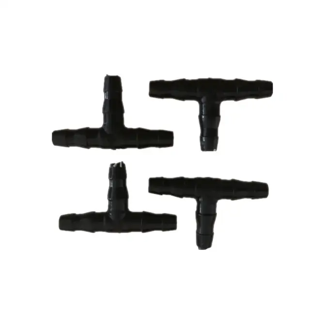 Szögesdrót 3-Utas Póló Csatlakozó 4/7 Mm-Es Cső Öntöző Tömlő Műanyag Tengelykapcsolók Mikro Csepegtető Kerti Szerszámok - Image 4