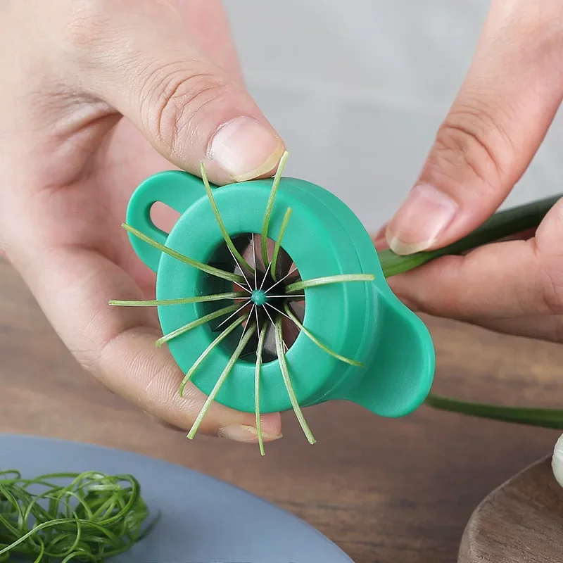 Stainless Steel Blade Scallions Cutter Shred Silk Knife Onion Chopper Vegetable Grater Onion Shredder Slicer Kitchen Accessories