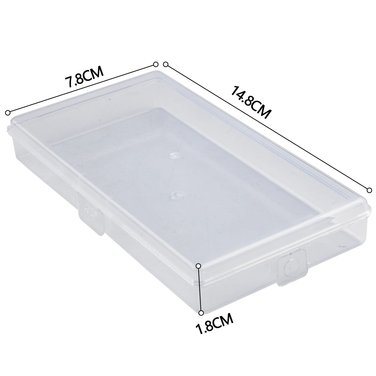 

Boxes Storage Box 14.8*7.8*1.8cm 3PCS Dustproof PP Rings Transparent Accessories DIY Organizer Rectangle Earrings