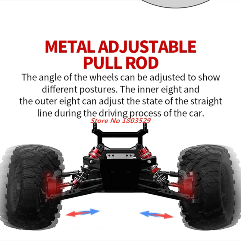 Update 70KM/H High Speed RC Racing Car Retrofit Electric 2.4Ghz 1:10 Scale 4WD RC Truck  4WD Shock Absorber Off Road Vehicle Toy 2