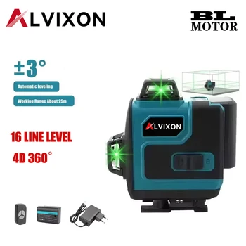 ALVIXON High-Precision Green Laser Level 8/12/16-Line 360-Degree Horizontal for Automotive Maintenance And Construction Tools 1