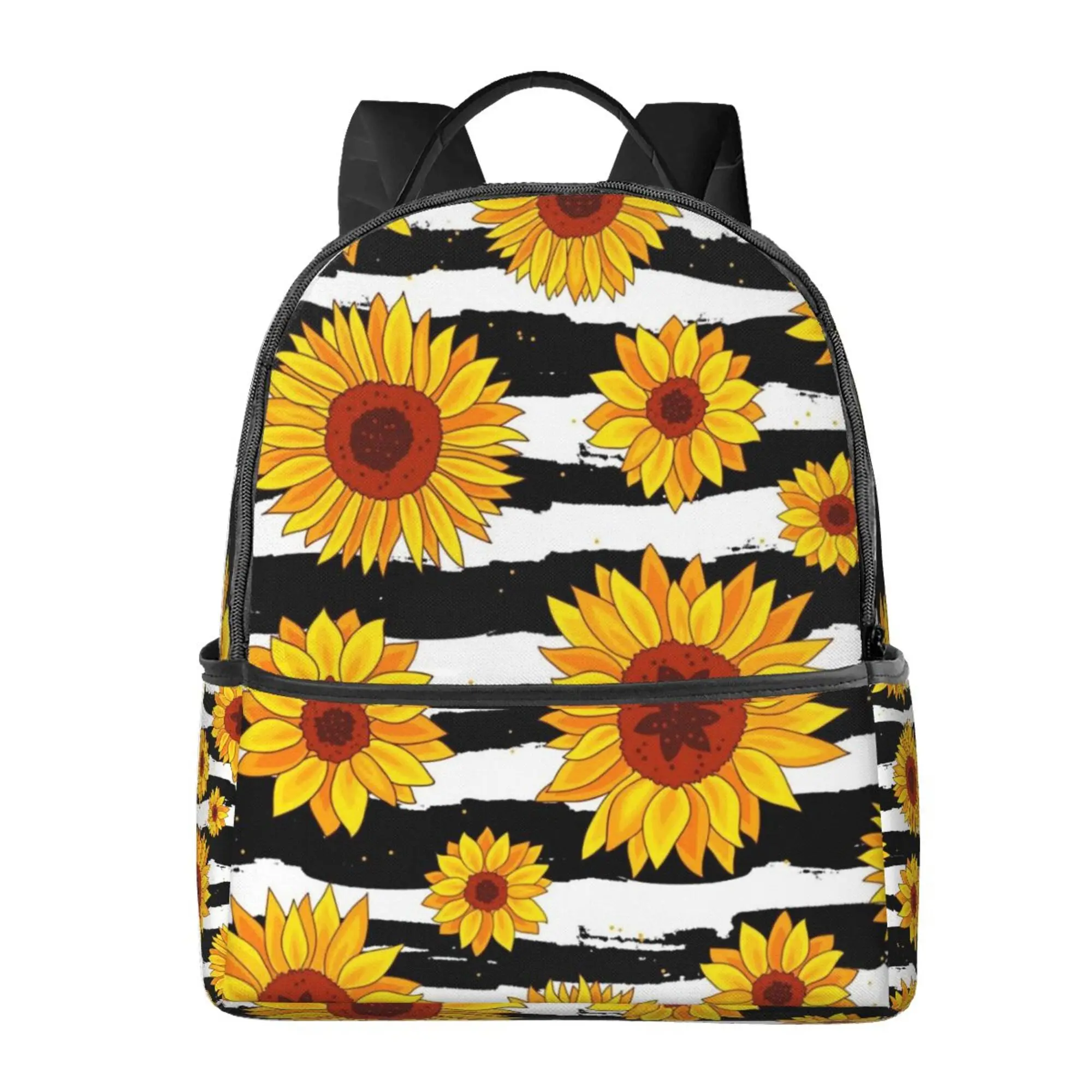 

Sunflower Large Capacity School Backpack Notebook Fashion Waterproof Adjustable Travel Sports Backpack