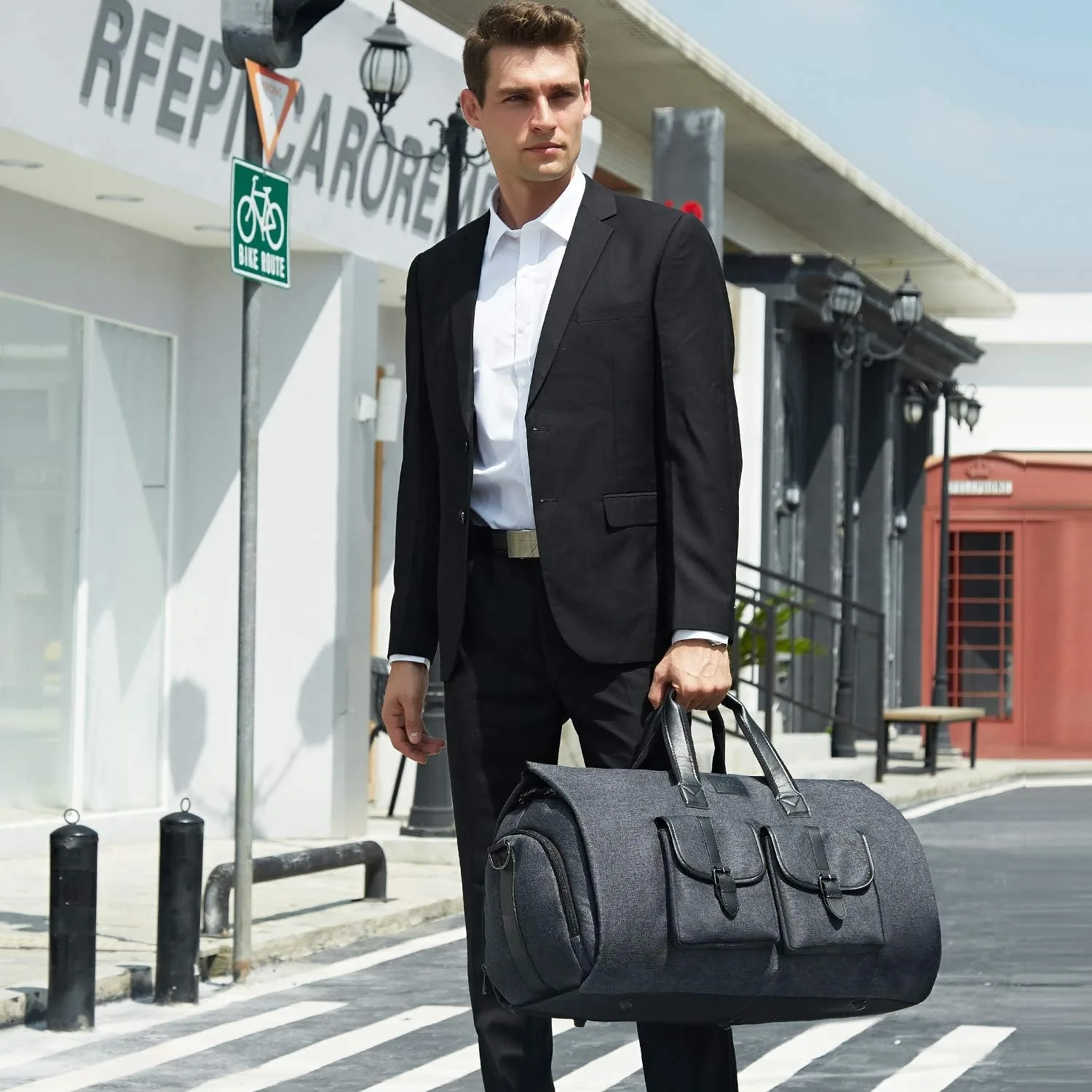 

Мужская сумка для костюма, складная сумка, многофункциональная Вместительная дорожная сумка для отдыха, сумка для багажа, сумка через плечо