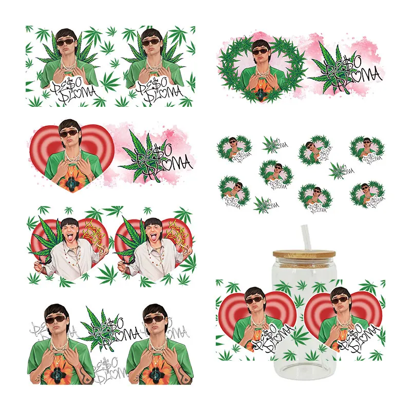 Peso Pluma Uv Dtf Avvolge I Trasferimenti Per Vetro 16Oz D 941