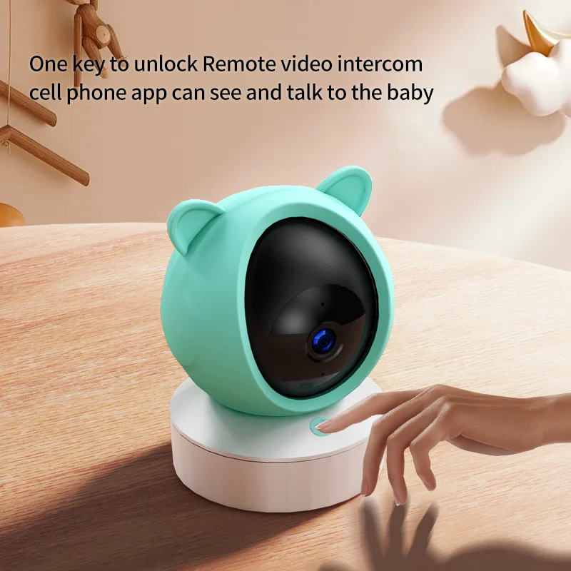 5" Graffiti WiFi Motion Detection APP Remote View 2.4G Wireless Two-way Baby Monitor Night Vision Camera Security Protection