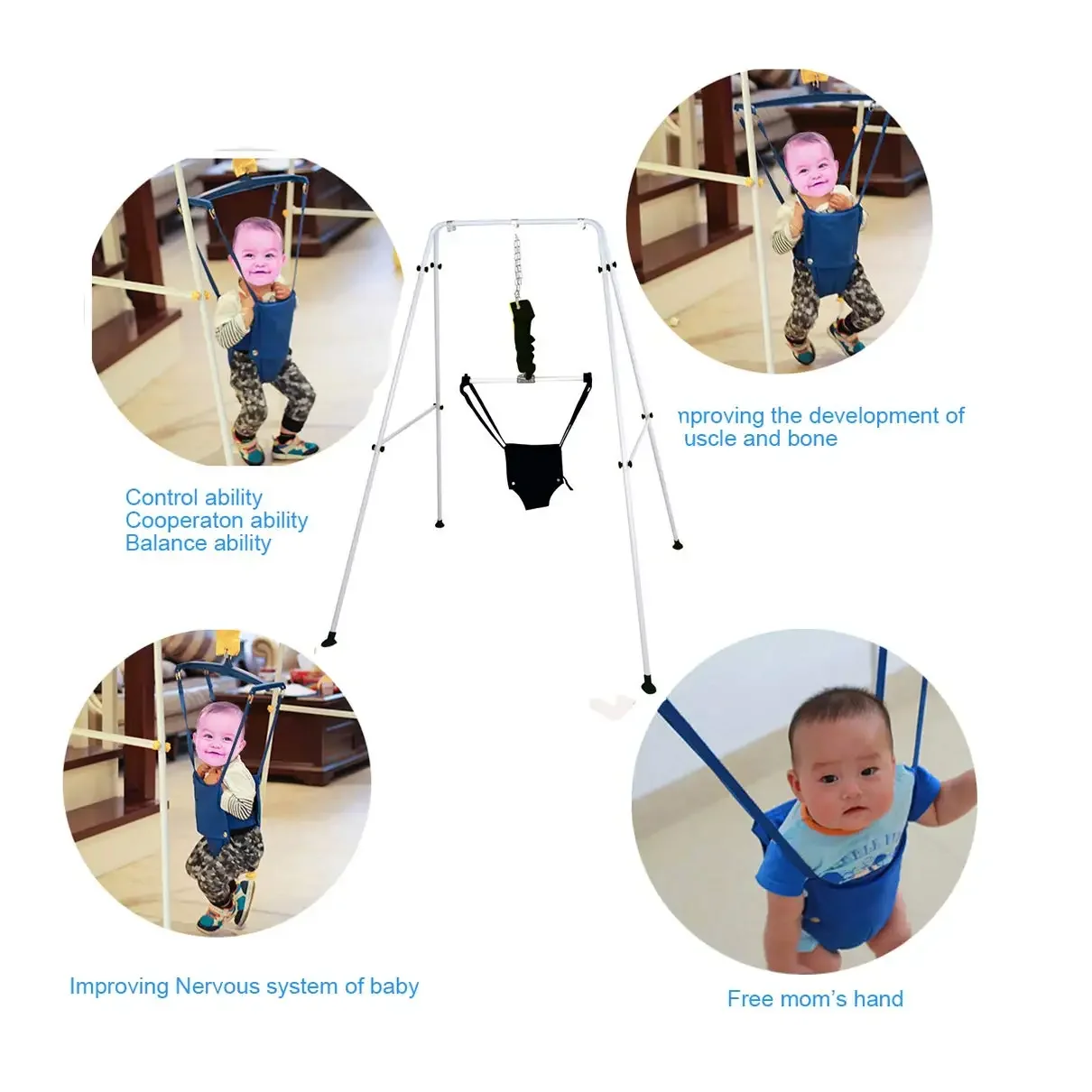 Baby Bounce Seat Toddler Standing Door Exerciser For Active Baby Kids Jump And Have Fun Toy Swing Hammock Seat