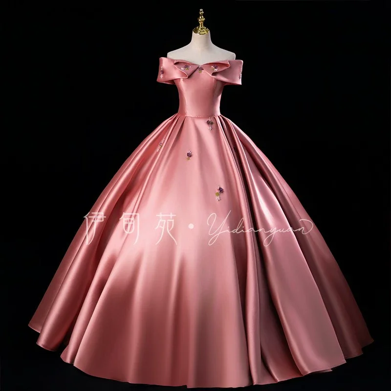 

100%real luxury princess beading barcoque cosplay gown medieval dress Renaissance queen Victorian Belle long dress