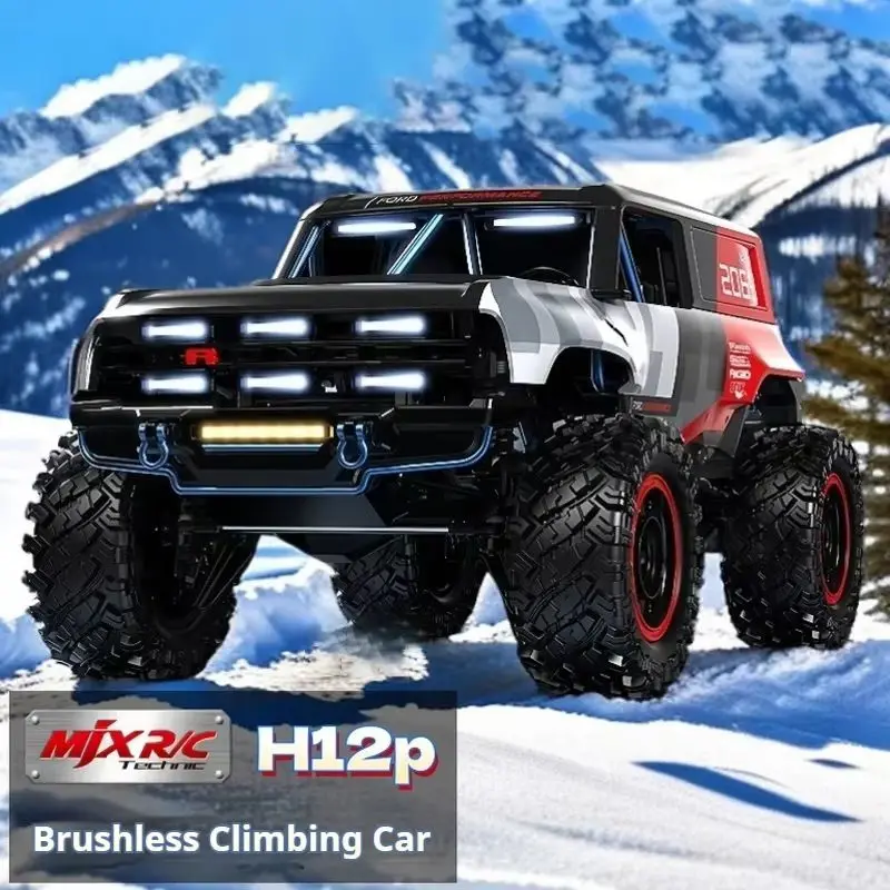 MJX 1:12 H12P 브러시리스 고속 원격 조종 자동차 전문 RC 클라이밍 카 4WD 오프로드 차량 RTR 소년 선물