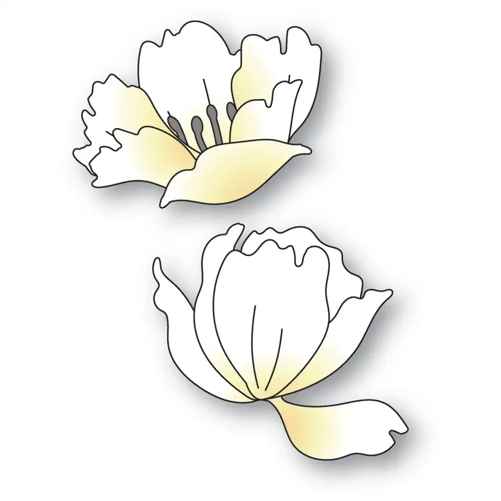 

Anemone Цветочные штампы режущие данные слимлайн предметы первой необходимости для рукоделия открытки ручной работы