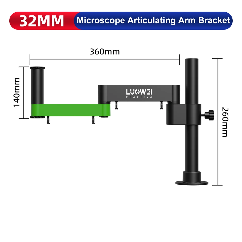 Jyrkior Luowei Microscope Articulating Arm Bracket Rotatable